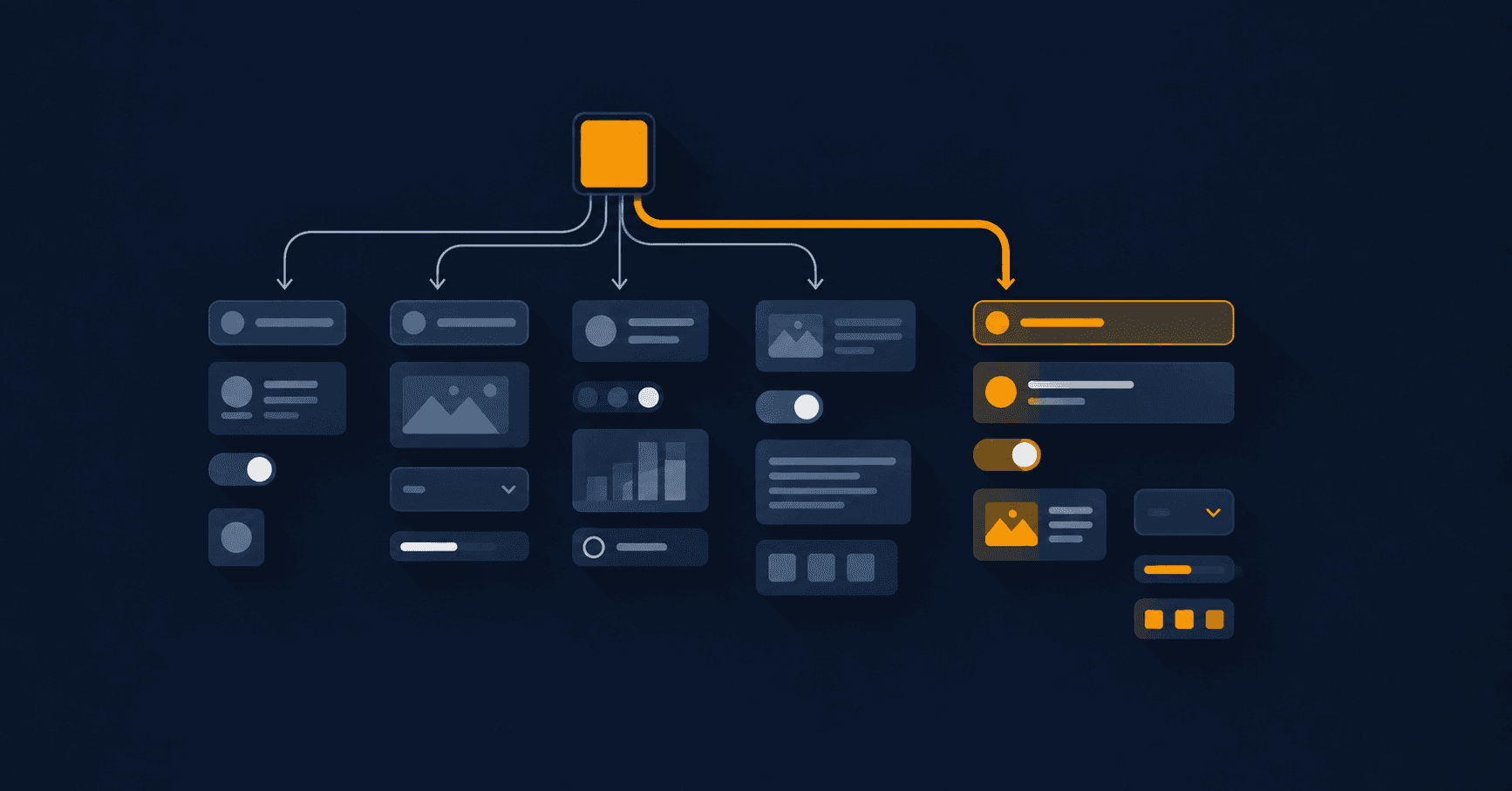 Colour palette organized into primitive and semantic token layers