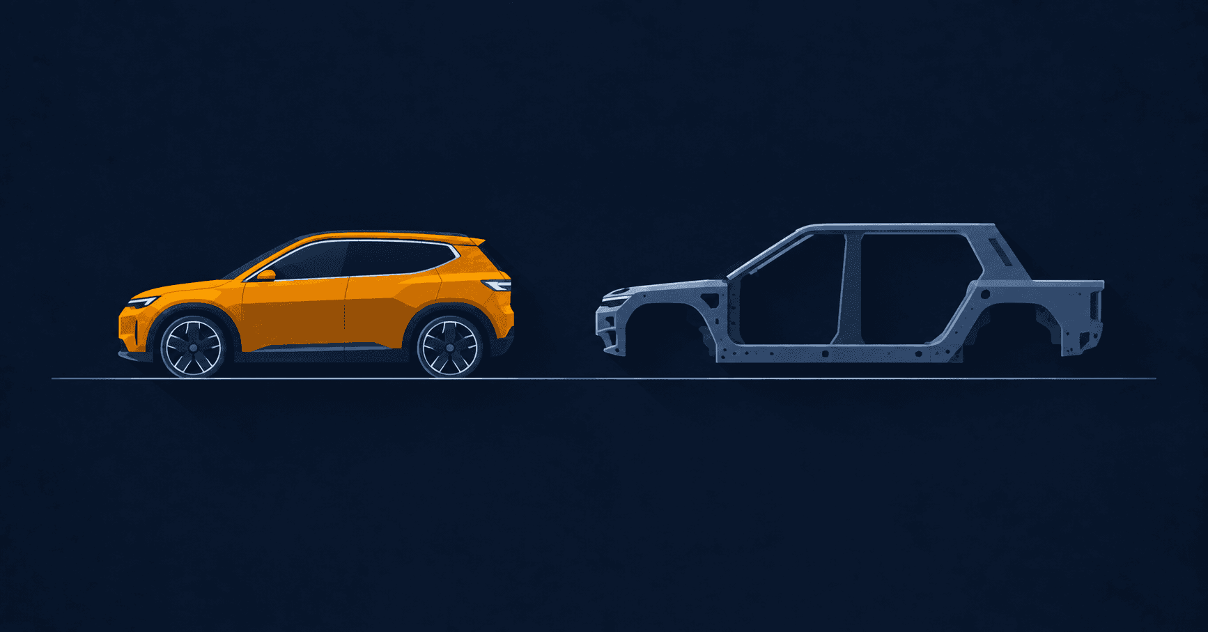 Comparison between a small working product and an incomplete version